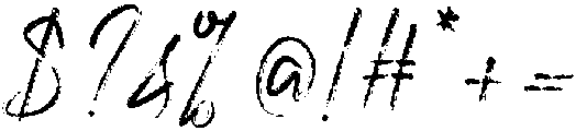Rough otf (400) Font OTHER CHARS