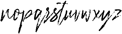 Rough otf (400) Font LOWERCASE