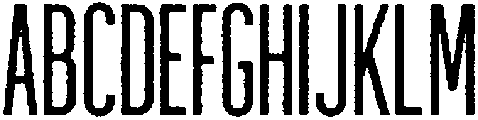 Rough otf (400) Font UPPERCASE
