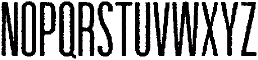Rough otf (400) Font UPPERCASE