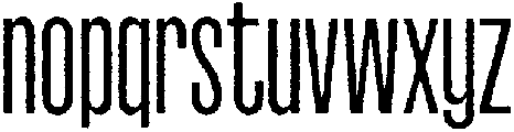 Rough otf (400) Font LOWERCASE