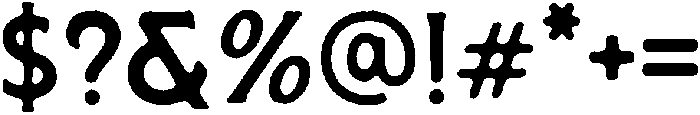 Rough otf (400) Font OTHER CHARS