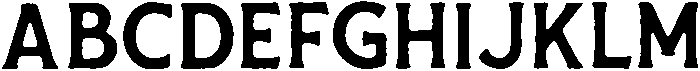 Rough otf (400) Font UPPERCASE