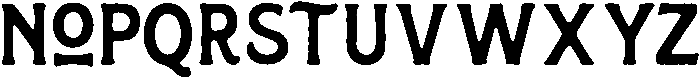 Rough otf (400) Font LOWERCASE