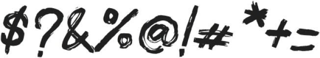 RoughPrintsRegular otf (400) Font OTHER CHARS