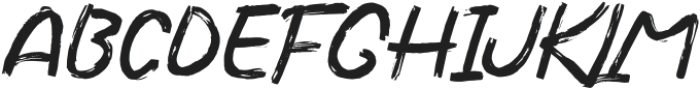 RoughPrintsRegular otf (400) Font UPPERCASE