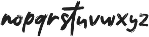 RoughPrintsRegular otf (400) Font LOWERCASE