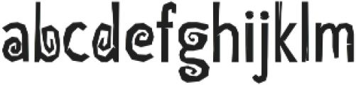 Roughcut Regular otf (400) Font LOWERCASE