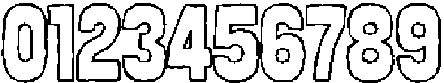 Rougho Outline otf (400) Font OTHER CHARS