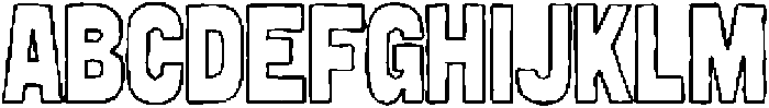 Rougho Outline otf (400) Font UPPERCASE