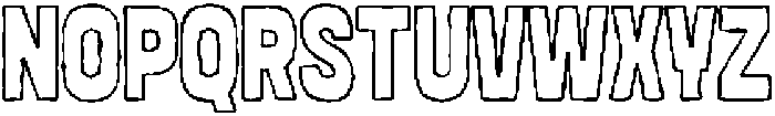 Rougho Outline otf (400) Font UPPERCASE