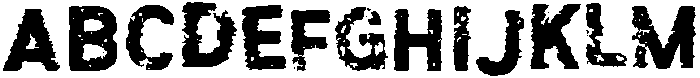 Roughut Regular otf (400) Font UPPERCASE