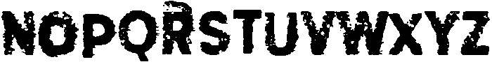 Roughut Regular otf (400) Font UPPERCASE