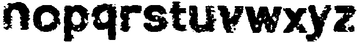 Roughut Regular otf (400) Font LOWERCASE
