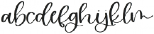 Rougir Script Regular otf (400) Font LOWERCASE