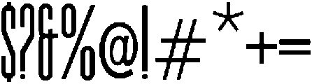Roulette otf (400) Font OTHER CHARS