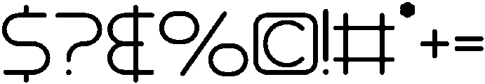 Round Regular otf (400) Font OTHER CHARS