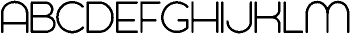 Round Regular otf (400) Font UPPERCASE