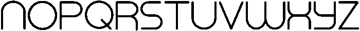 Round Regular otf (400) Font LOWERCASE