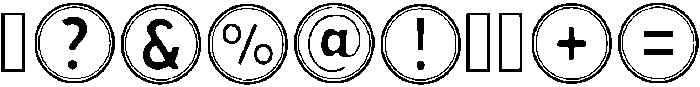 Round Space Regular otf (400) Font OTHER CHARS