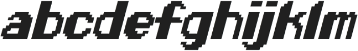 RoundBit-Italic otf (400) Font LOWERCASE