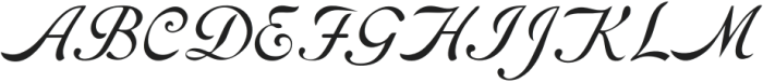RoundHand FC Regular otf (400) Font UPPERCASE