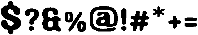 Rounded Puffy Regular otf (400) Font OTHER CHARS