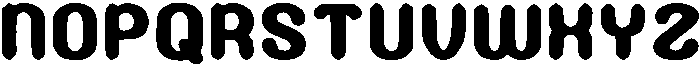 Rounded Puffy Regular otf (400) Font UPPERCASE