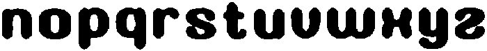 Rounded Puffy Regular otf (400) Font LOWERCASE