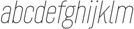 Roundkey Soft Thin Oblique otf (100) Font LOWERCASE