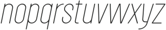 Roundkey Soft Thin Oblique otf (100) Font LOWERCASE