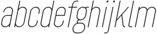 Roundkey Thin Oblique otf (100) Font LOWERCASE