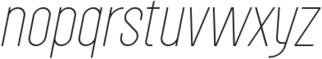 Roundkey Thin Oblique otf (100) Font LOWERCASE