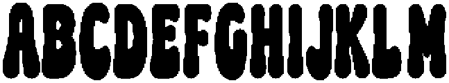 Roundy Groovy Regular ttf (400) Font UPPERCASE
