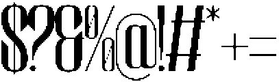 Rourque Hollowrail otf (400) Font OTHER CHARS