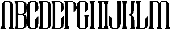 Rourque Hollowrail otf (400) Font UPPERCASE