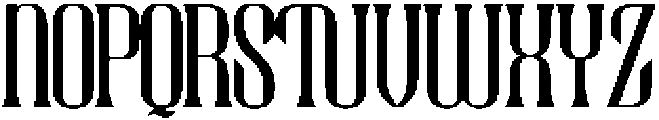 Rourque Hollowrail otf (400) Font UPPERCASE