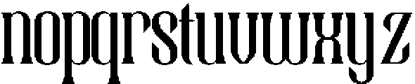 Rourque Hollowrail otf (400) Font LOWERCASE