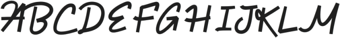 Rousie Regular otf (400) Font UPPERCASE