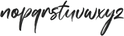 Rouxelle Brush otf (400) Font LOWERCASE