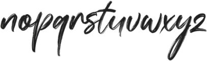 Rouxelle Brush ttf (400) Font LOWERCASE