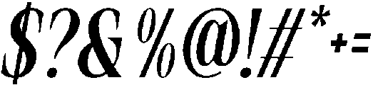 Rovair Lekosty Bold Italic otf (700) Font OTHER CHARS