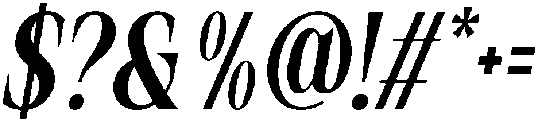 Rovair Lekosty Extra Bold Italic otf (700) Font OTHER CHARS