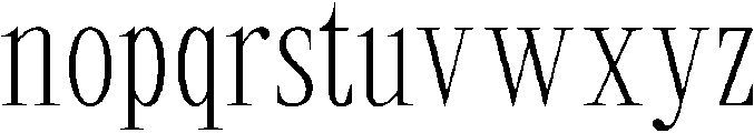 Rovair Lekosty Extra Light otf (200) Font LOWERCASE