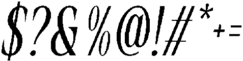 Rovair Lekosty Italic otf (400) Font OTHER CHARS