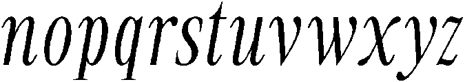 Rovair Lekosty Italic otf (400) Font LOWERCASE