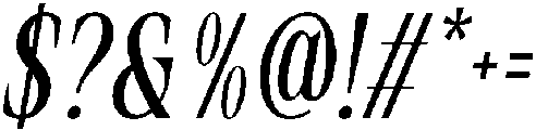 Rovair Lekosty Medium Italic otf (500) Font OTHER CHARS