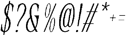 Rovair Lekosty Thin Italic otf (100) Font OTHER CHARS