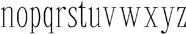 Rovair Lekosty Thin otf (100) Font LOWERCASE