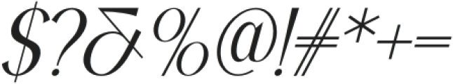 Rovallia Italic otf (400) Font OTHER CHARS